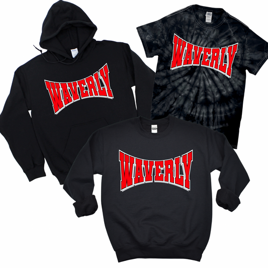 Waverly Classic Varsity - Black | Waverly Elementary Spiritwear Fundraiser | LI Spirit & Sports Apparel