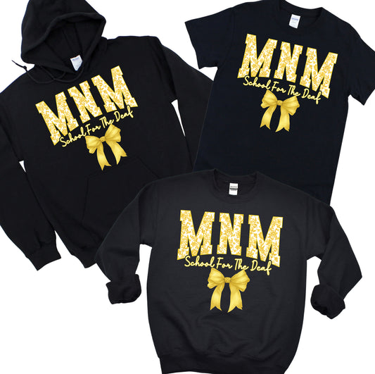 MNM Coquette Bow | MNM School for the Deaf Spiritwear Fundraiser | LI Spirit & Sports Apparel