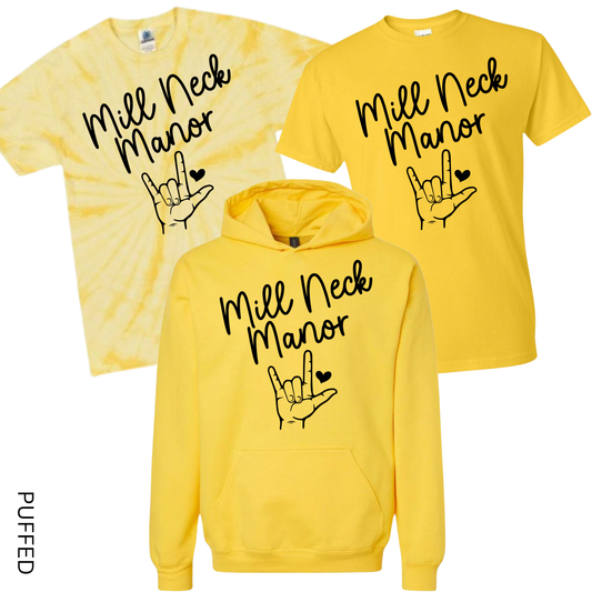 Puffed MNM Heart | MNM School for the Deaf Spiritwear Fundraiser | LI Spirit & Sports Apparel
