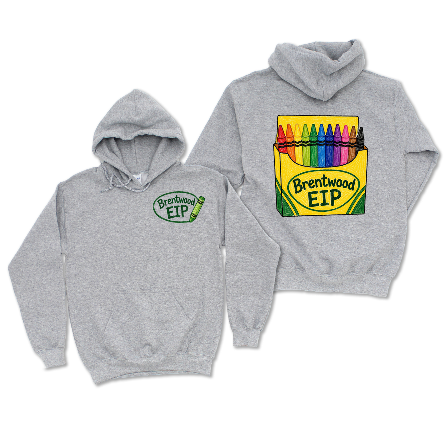 Brentwood EIP Coloring Our World - Athletic Gray | Brentwood EIP Spiritwear Fundraiser | LI Spirit & Sports Apparel