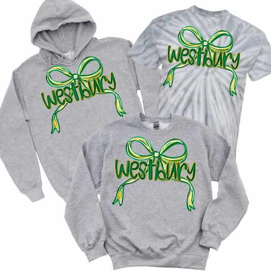 Westbury Bow - Gray | Dryden Elementary Spiritwear Fundraiser | LI Spirit & Sports Apparel