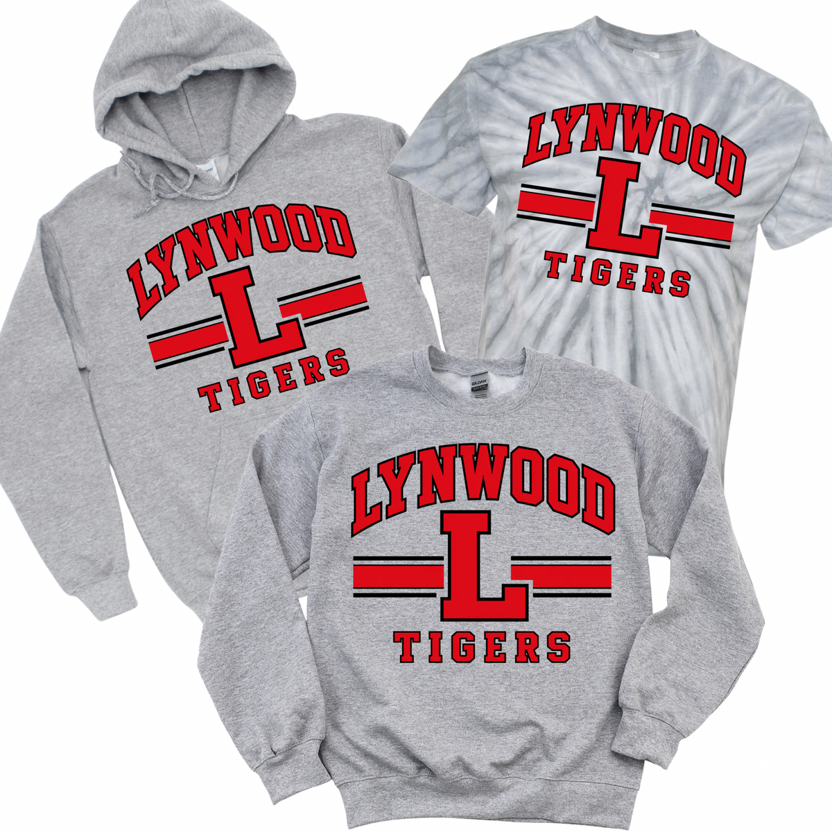 Lynwood Victory Stripe - Athletic Gray | Lynwood Spiritwear Fundraiser | LI Spirit & Sports Apparel