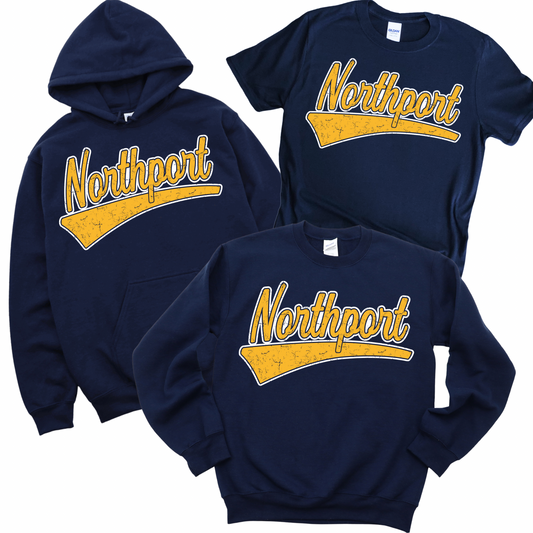 Retro Northport - Navy | Pulaski Road Spiritwear Fundraiser | LI Spirit & Sports Apparel