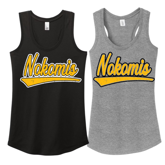 Vintage Nokomis Girls/Womens Tank Top | Nokomis Spiritwear Fundraiser | LI Spirit & Sports Apparel