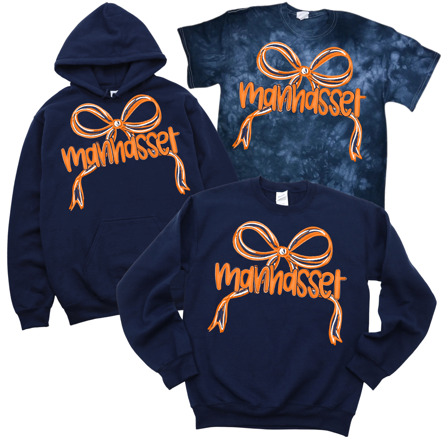 Manhasset Bow - Navy | Munsey Park Spiritwear Fundraiser | LI Spirit & Sports Apparel