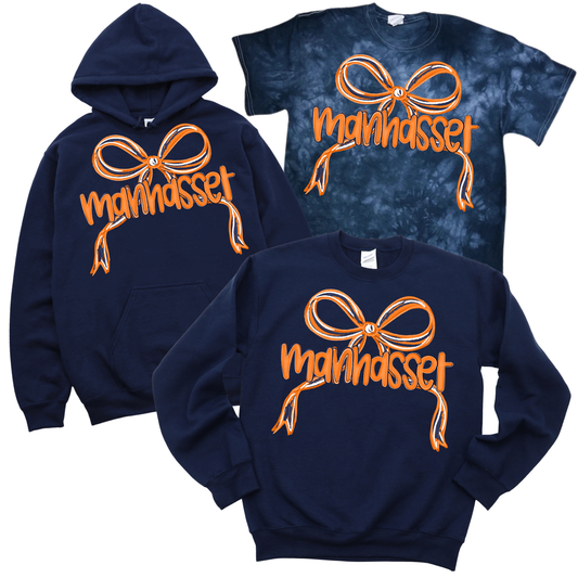 Manhasset Bow - Navy | Munsey Park Spiritwear Fundraiser | LI Spirit & Sports Apparel
