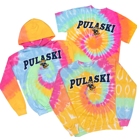 Pulaski Classic Arch Tie Dye | Pulaski Road Spiritwear Fundraiser | LI Spirit & Sports Apparel