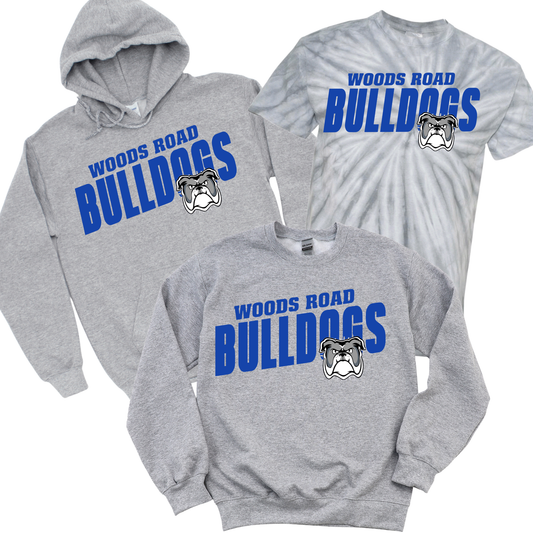 Woods Road Bulldogs - Athletic Gray | Woods Road Spiritwear Fundraiser | LI Spirit & Sports Apparel