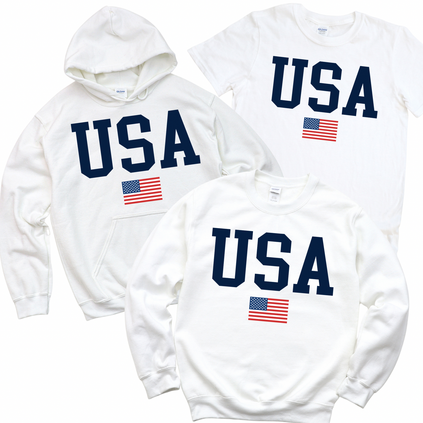 Varsity USA - White | USA Collection | LI Spirit & Sports Apparel