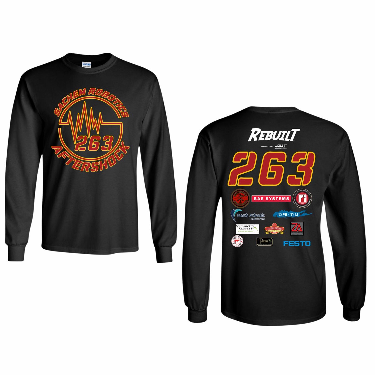 Sachem Robotics Aftershock - Black | Sachem Robotics Aftershock Apparel | LI Spirit & Sports Apparel