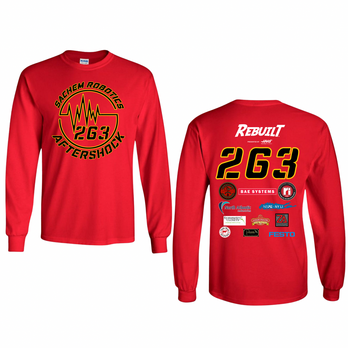 Sachem Robotics Aftershock - Red | Sachem Robotics Aftershock Apparel | LI Spirit & Sports Apparel