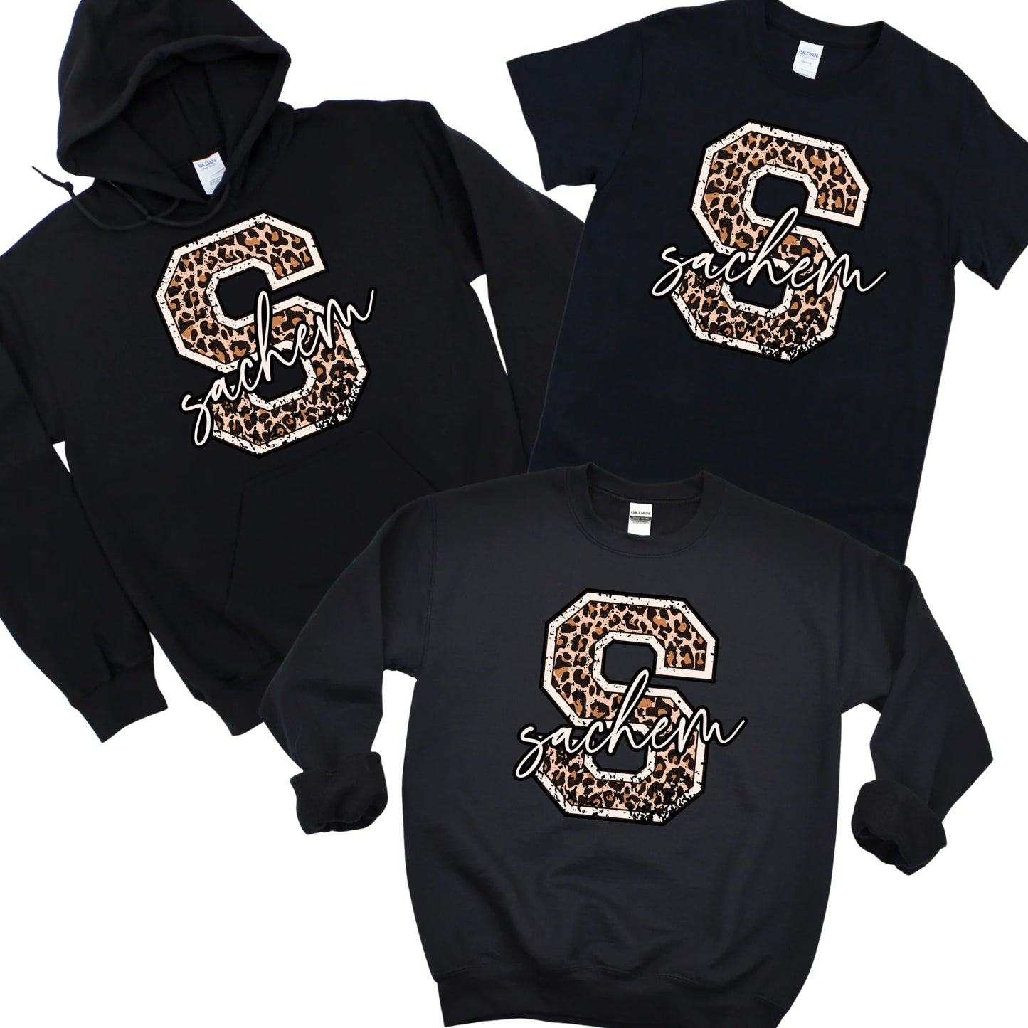Sachem Leopard Game Day S - Black | Waverly Elementary Spiritwear Fundraiser | LI Spirit & Sports Apparel