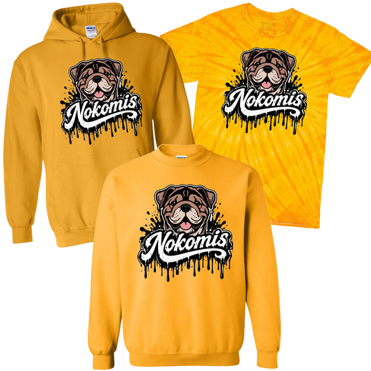 Nokomis Pride Drip - Gold | Nokomis Spiritwear Fundraiser | LI Spirit & Sports Apparel