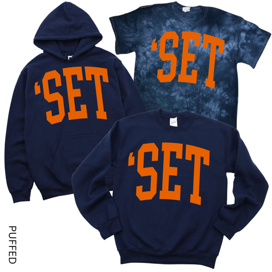 Puffed Varsity ‘Set - Navy | Munsey Park Spiritwear Fundraiser | LI Spirit & Sports Apparel