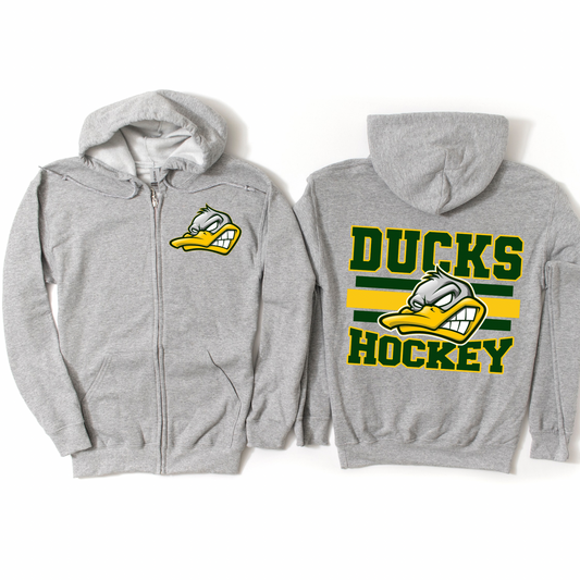 Ducks Hockey Zip-Up Hoodie | Ducks Hockey Spiritwear | LI Spirit & Sports Apparel