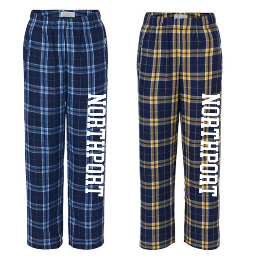 Northport Flannel Pajama Pants | Pulaski Road Spiritwear Fundraiser | LI Spirit & Sports Apparel
