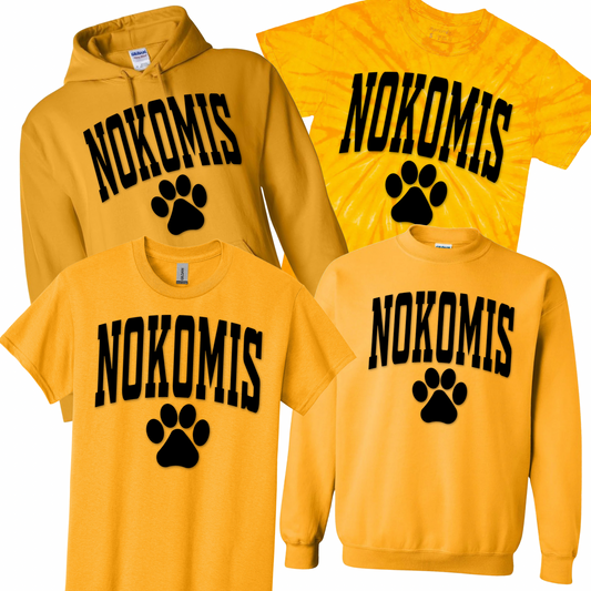 Nokomis Paw Print | Nokomis Spiritwear Fundraiser | LI Spirit & Sports Apparel