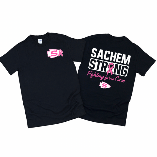 Sachem Strong Breast Cancer Awareness T-Shirt| Chippewa Spiritwear Fundraiser | LI Spirit & Sports Apparel