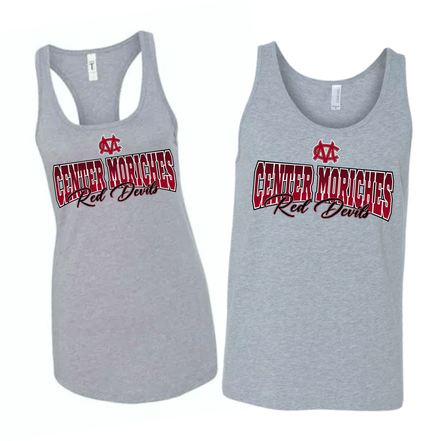 Center Moriches Legacy Tank Top - Athletic Gray | Center Moriches HS Spiritwear Fundraiser | LI Spirit & Sports Apparel