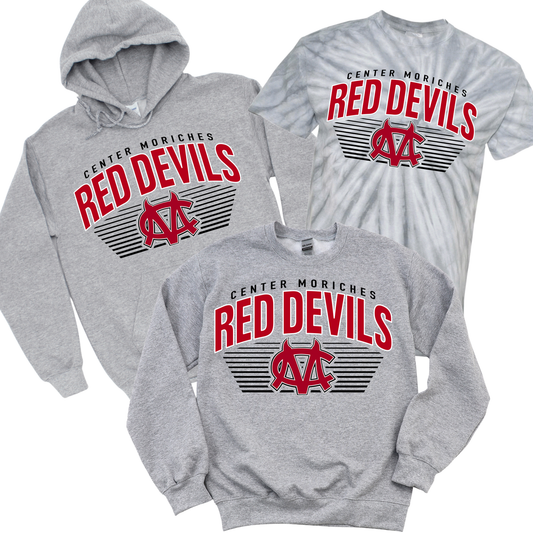CM Red Devils Horizon - Athletic Gray | Center Moriches HS Spiritwear Fundraiser | LI Spirit & Sports Apparel