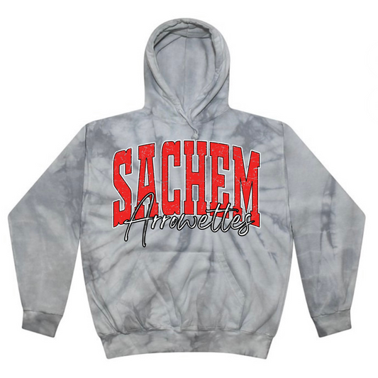 Varsity Sachem East Arrowettes Tie Dye Hoodie | Sachem Apparel | LI Spirit & Sports Apparel