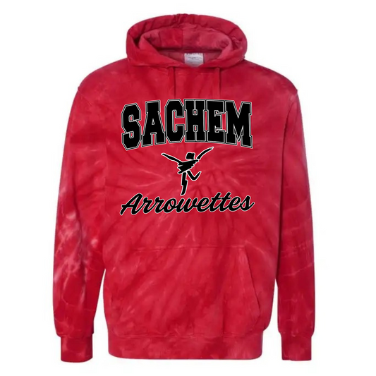 Sachem East Arrowettes Tie Dye Hoodie | Sachem Apparel | LI Spirit & Sports Apparel