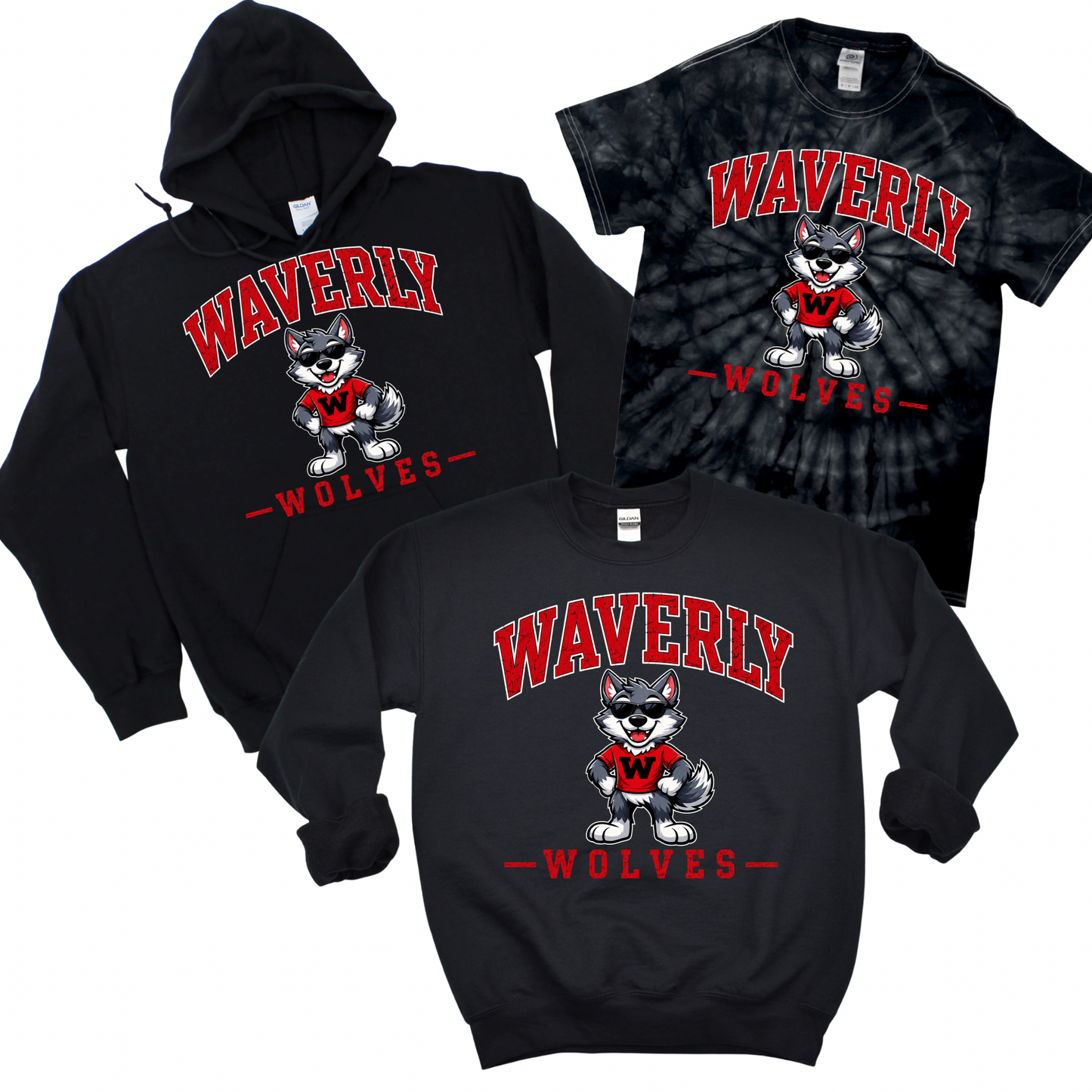 Waverly Varsity Wolf - Black | Waverly Elementary Spiritwear Fundraiser | LI Spirit & Sports Apparel