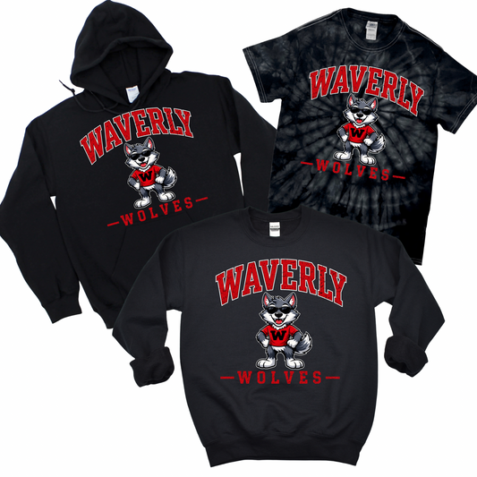 Waverly Varsity Wolf - Black | Waverly Elementary Spiritwear Fundraiser | LI Spirit & Sports Apparel