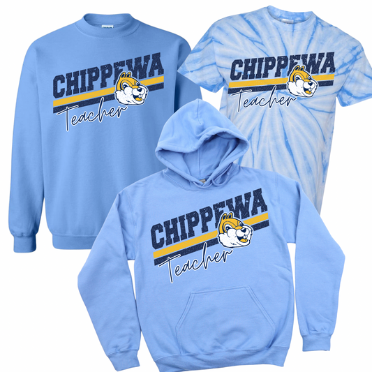 Chippewa Teacher - Carolina Blue | Chippewa Spiritwear Fundraiser | LI Spirit & Sports Apparel