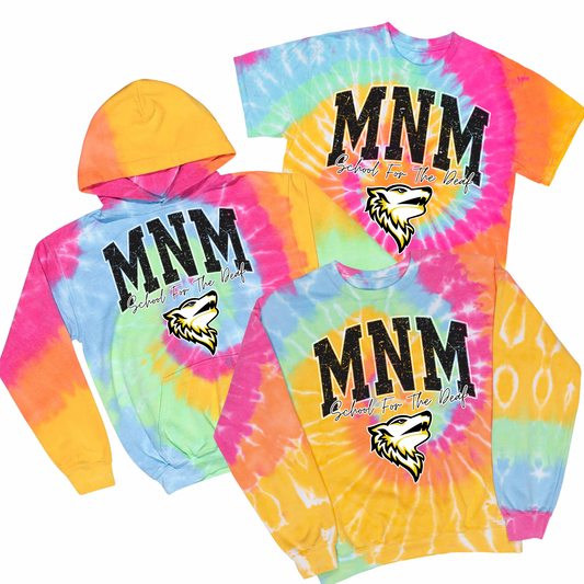 Varsity MNM Wolves Tie Dye | MNM School for the Deaf Spiritwear Fundraiser | LI Spirit & Sports Apparel