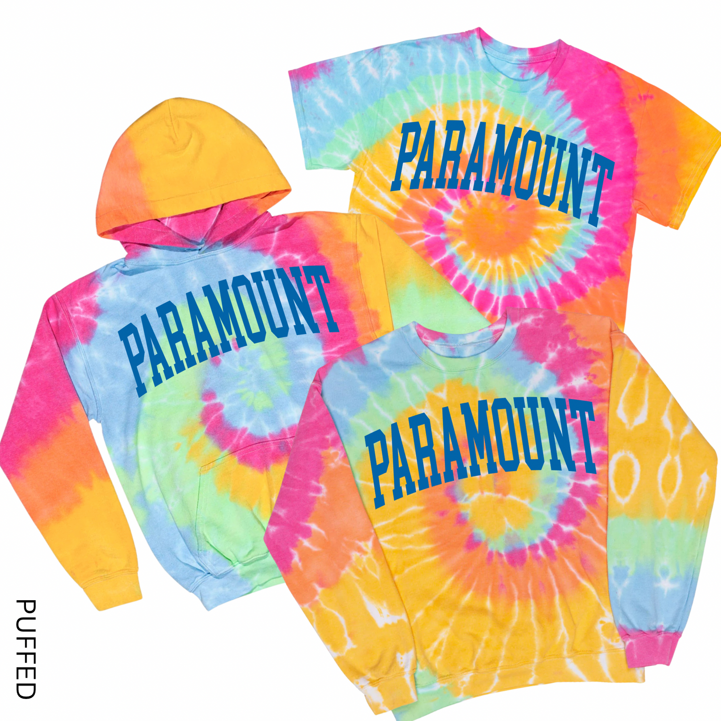 Puffed Varsity Paramount Tie Dye | Paramount Dance Academy | LI Spirit & Sports Apparel
