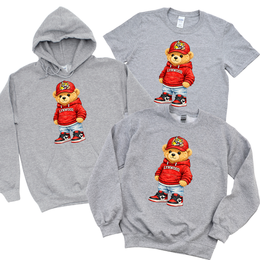 Varsity Bear: Lynwood Edition - Athletic Gray | Lynwood Spiritwear Fundraiser | LI Spirit & Sports Apparel