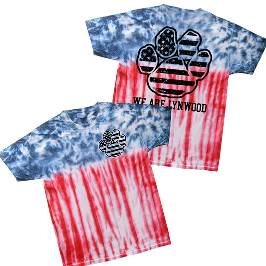 We Are Lynwood Flag Tie Dye | Lynwood Spiritwear Fundraiser | LI Spirit & Sports Apparel
