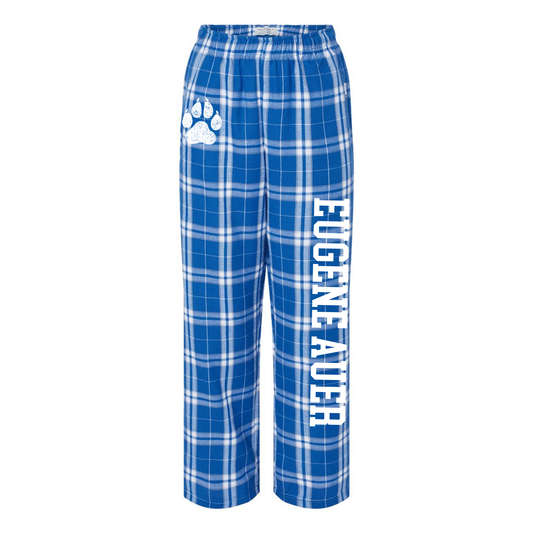 Eugene Auer Flannel Pajama Pants | Eugene Auer Spiritwear Fundraiser | LI Spirit & Sports Apparel