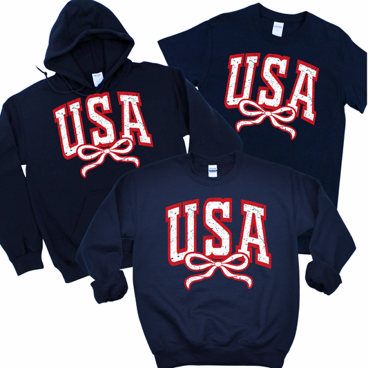 USA Bow - Navy | USA Collection | LI Spirit & Sports Apparel