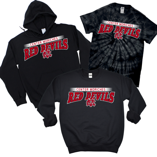 Center Moriches Red Devils Arch - Black | Center Moriches HS Spiritwear Fundraiser | LI Spirit & Sports Apparel