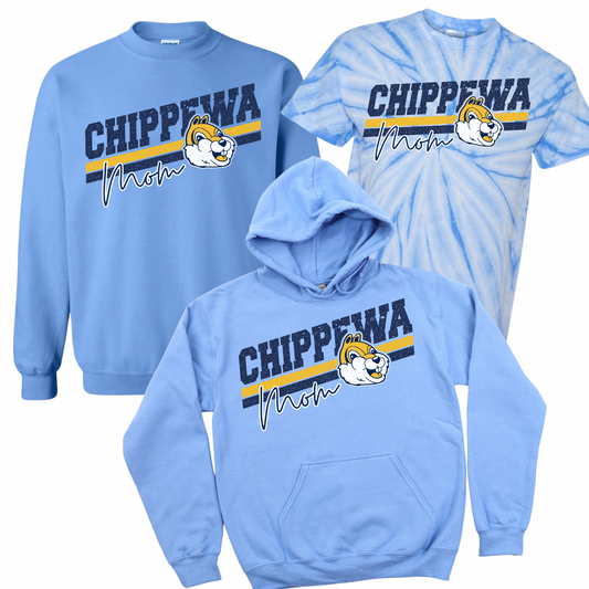Chippewa Mom - Carolina Blue | Chippewa Spiritwear Fundraiser | LI Spirit & Sports Apparel