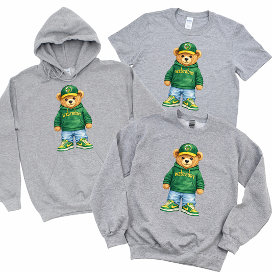 Varsity Bear: Westbury Edition - Athletic Gray | Drexel Avenue Apparel | LI Spirit & Sports Apparel