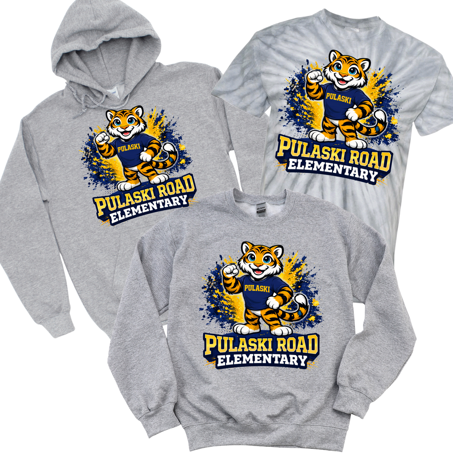 Pulaski Road Elementary - Athletic Gray | Pulaski Road Spiritwear Fundraiser | LI Spirit & Sports Apparel