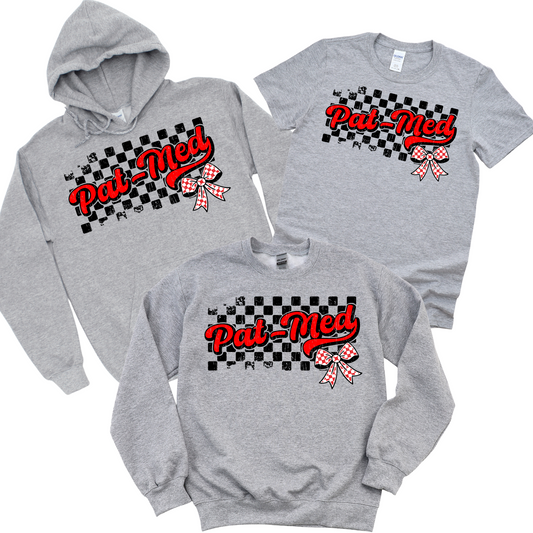 Checkered Pat-Med Bow | Canaan Spiritwear Fundraiser | LI Spirit & Sports Apparel