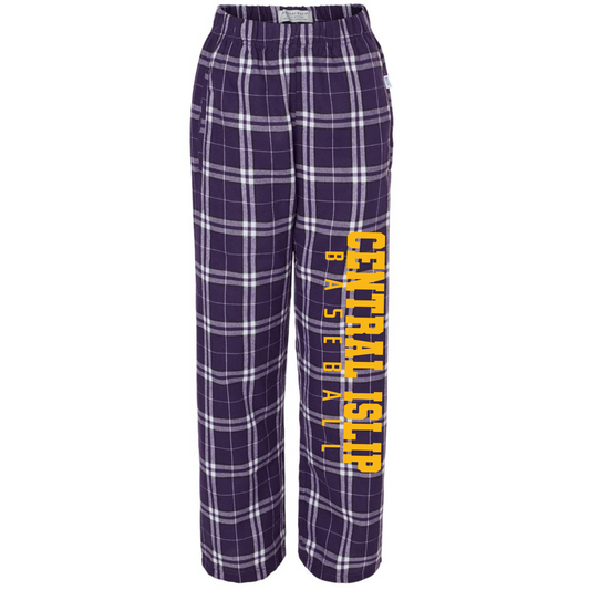 CI Baseball Flannel Pajama Pants | CI Baseball Spiritwear Fundraiser | LI Spirit & Sports Apparel