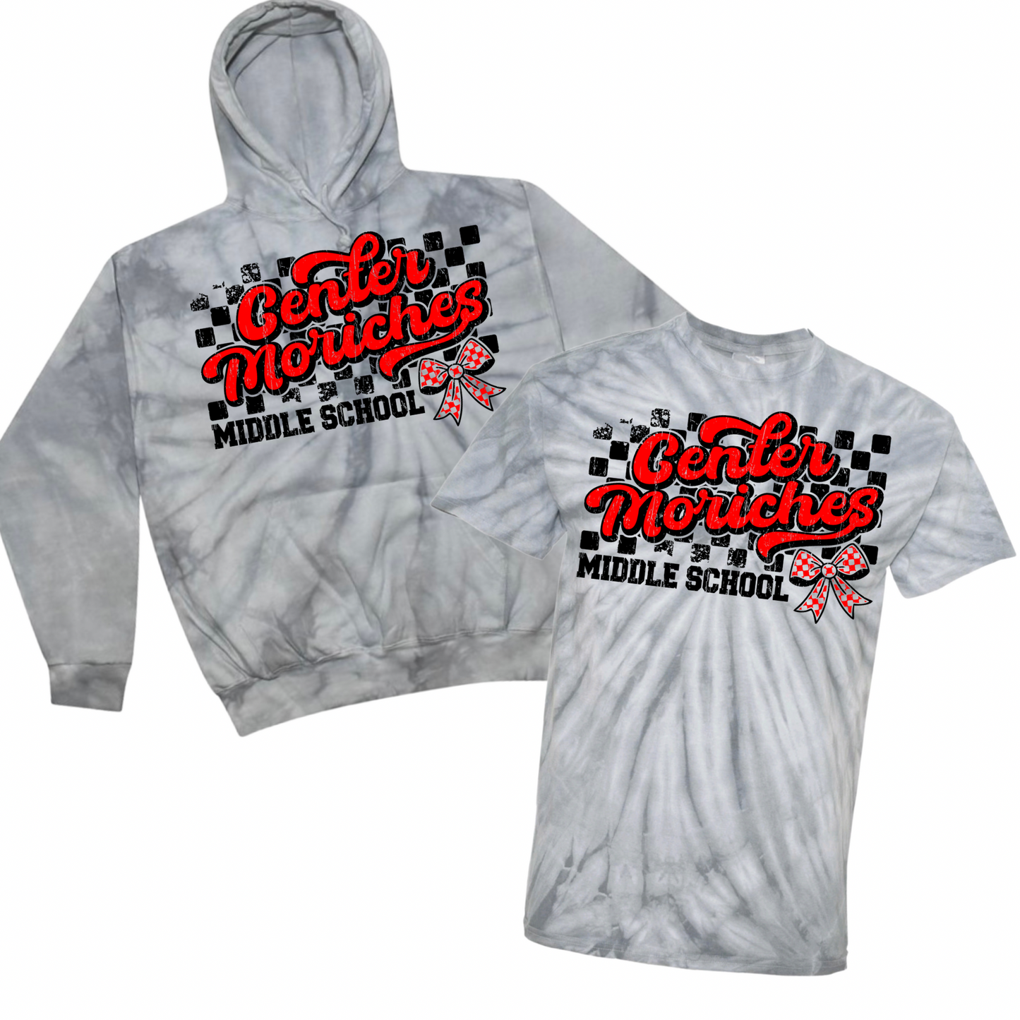 Checkered Center Moriches Bow | Center Moriches MS Spiritwear Fundraiser | LI Spirit & Sports Apparel