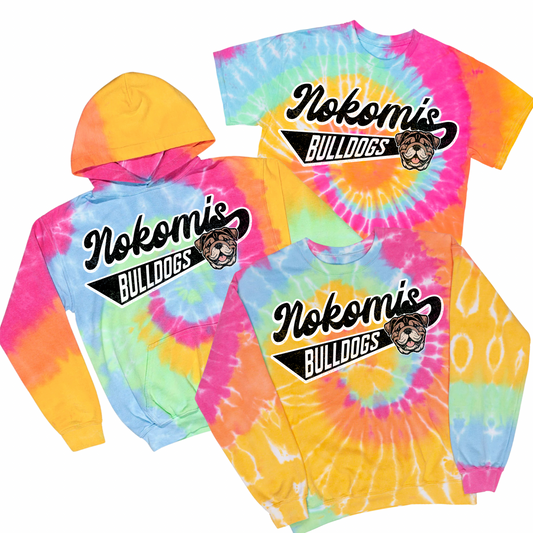 Retro Nokomis Tie Dye | Nokomis Spiritwear Fundraiser | LI Spirit & Sports Apparel