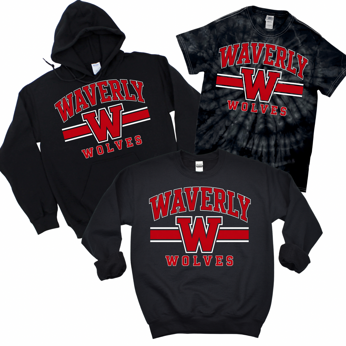 Waverly Victory Stripe - Black | Waverly Elementary Spiritwear Fundraiser | LI Spirit & Sports Apparel