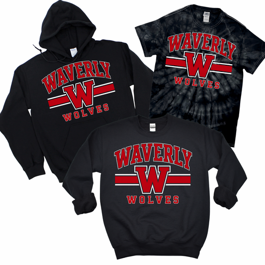 Waverly Victory Stripe - Black | Waverly Elementary Spiritwear Fundraiser | LI Spirit & Sports Apparel