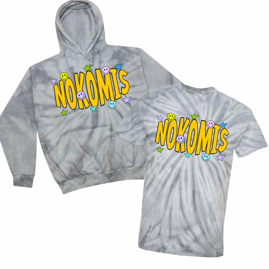 Smiley Nokomis Tie Dye | Nokomis Spiritwear Fundraiser | LI Spirit & Sports Apparel