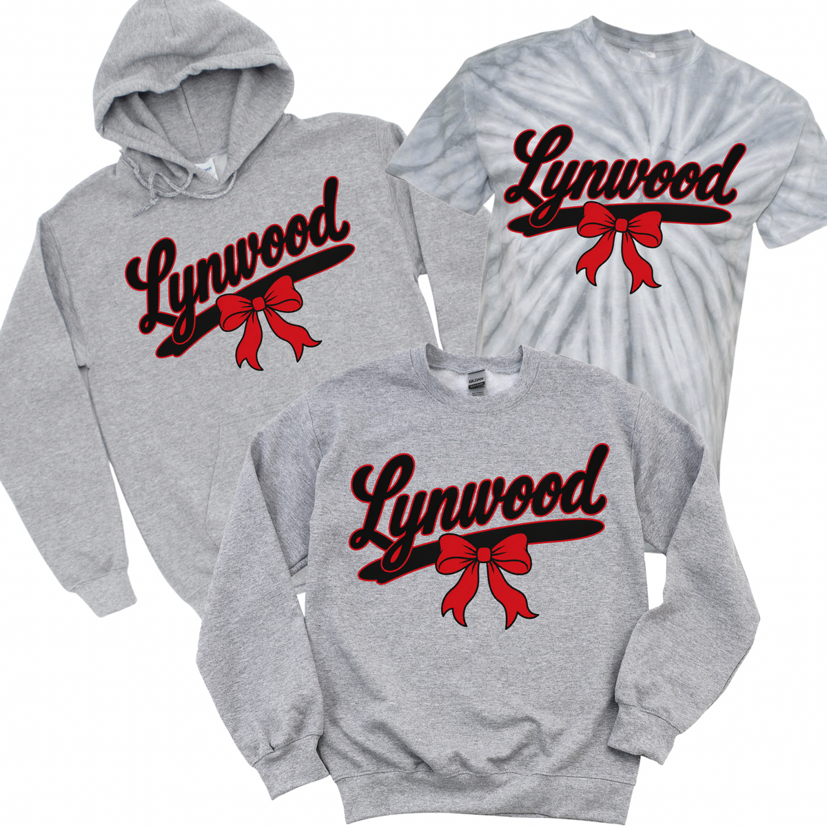 Lynwood Varsity Bow - Athletic Gray | Lynwood Spiritwear Fundraiser | LI Spirit & Sports Apparel
