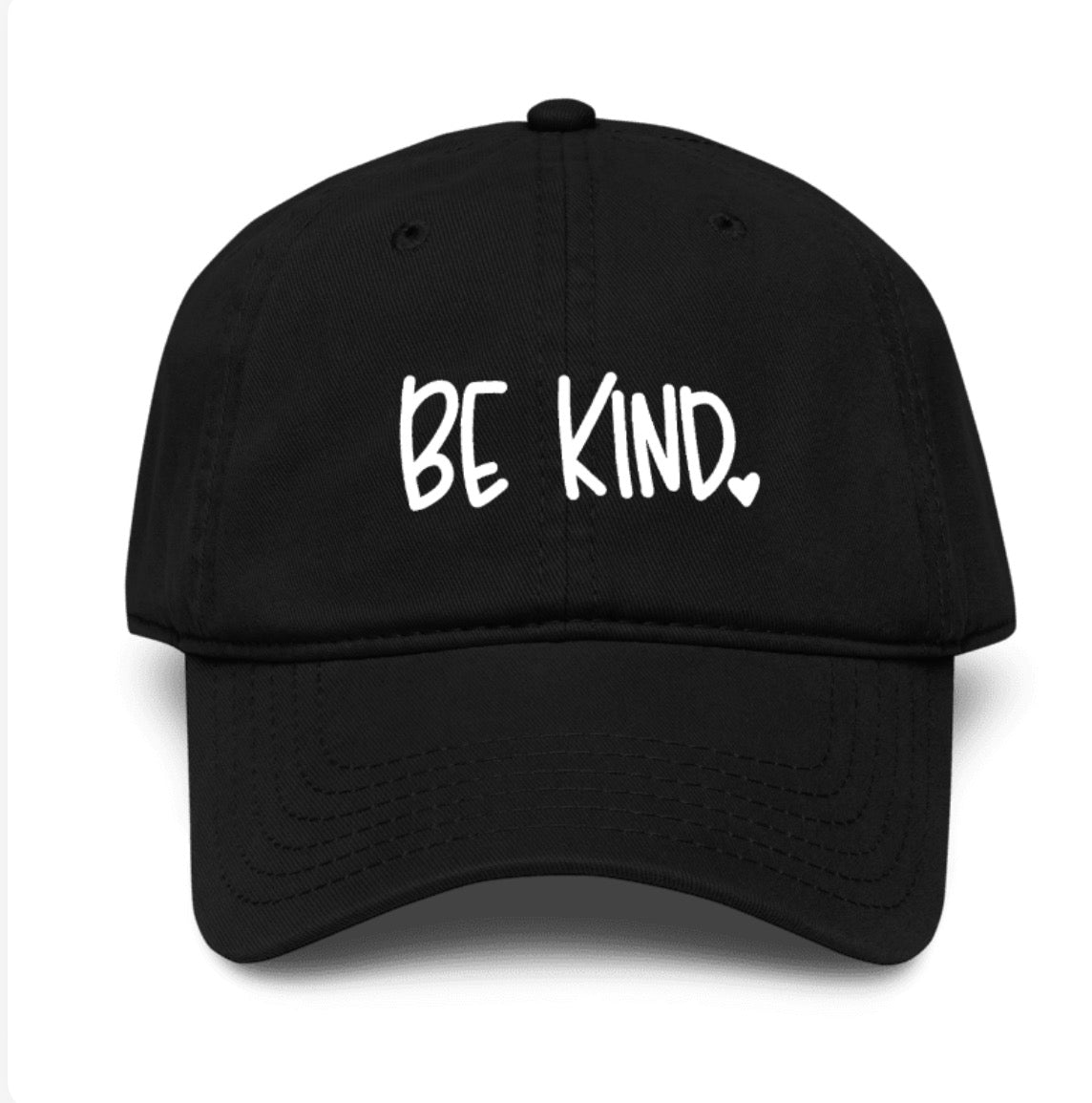Be Kind Embroidered Hat - Black | Kindness Club Fundraiser | LI Spirit & Sports Apparel