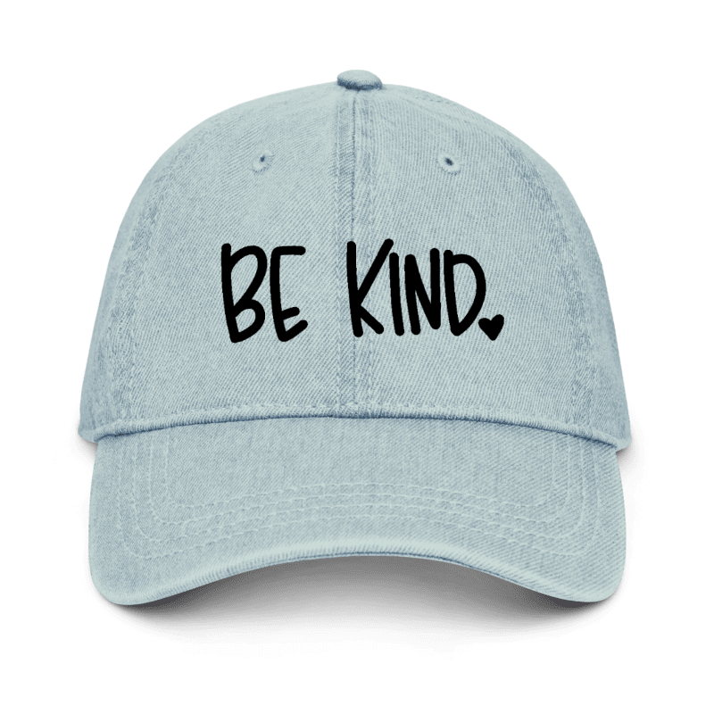 Be Kind Embroidered Denim Hat | Kindness Club Fundraiser | LI Spirit & Sports Apparel