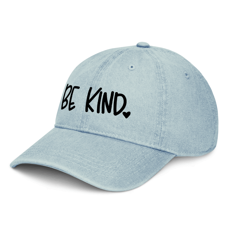 Be Kind Embroidered Denim Hat | Kindness Club Fundraiser | LI Spirit & Sports Apparel